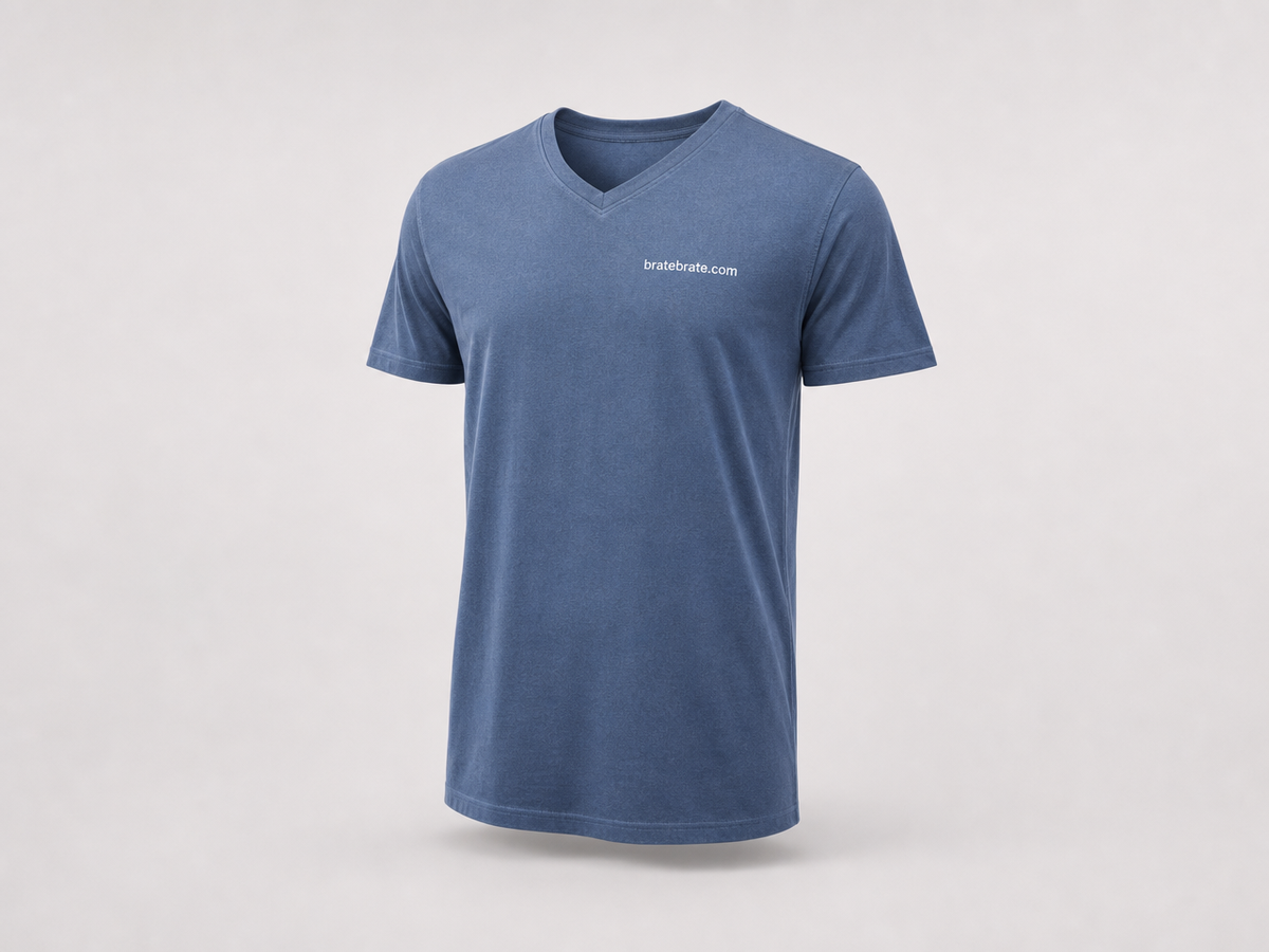 Majica kratkih rukava (v-neck) — denim, 3XL