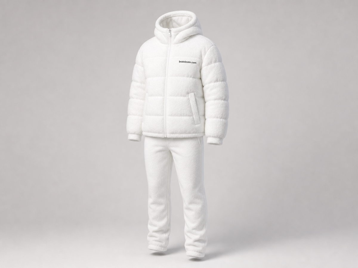 Zimska jakna (puffer) — bela, XXL