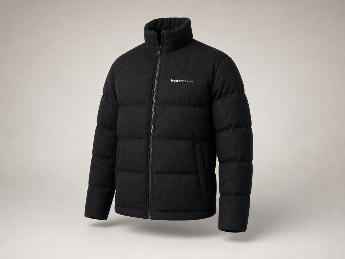 Zimska jakna (puffer) — crna, M