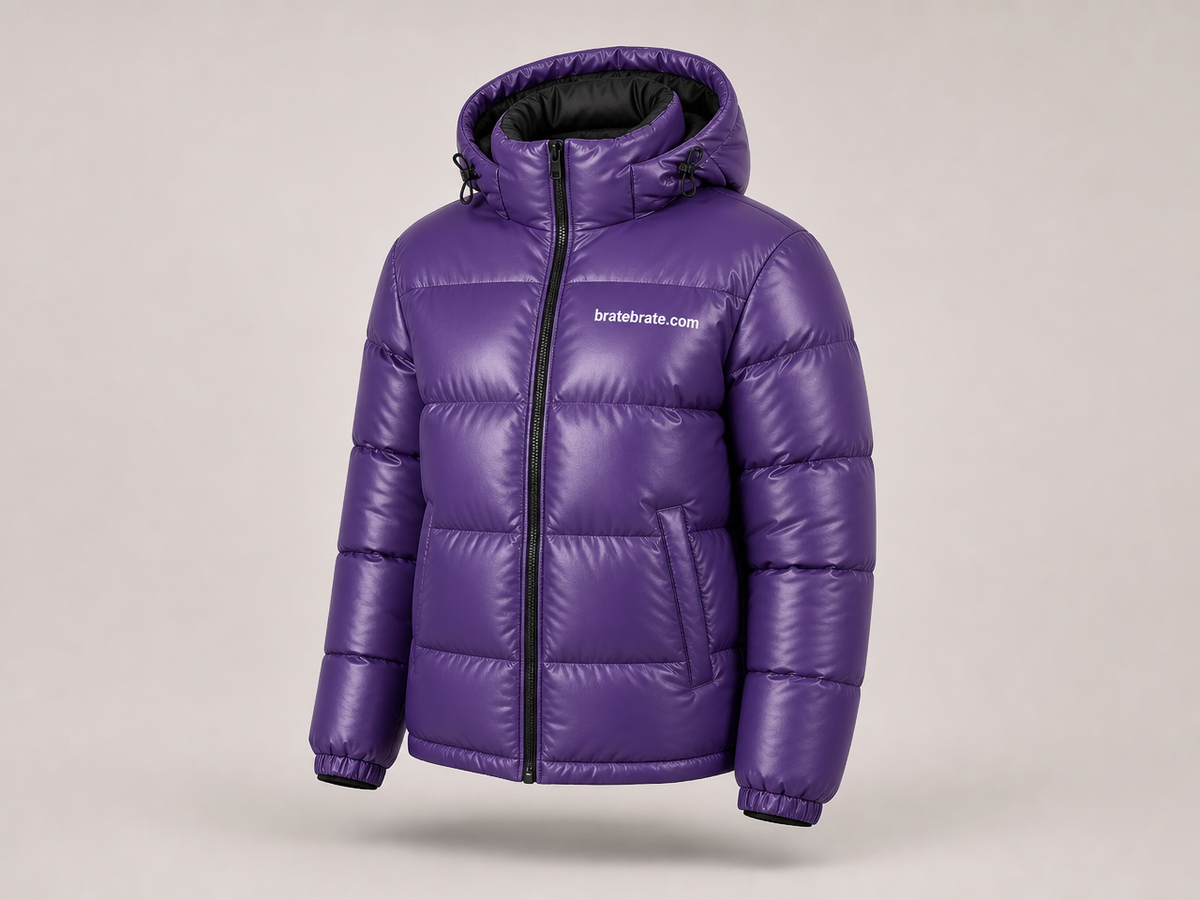 Zimska jakna (puffer) — ljubičasta, XXL