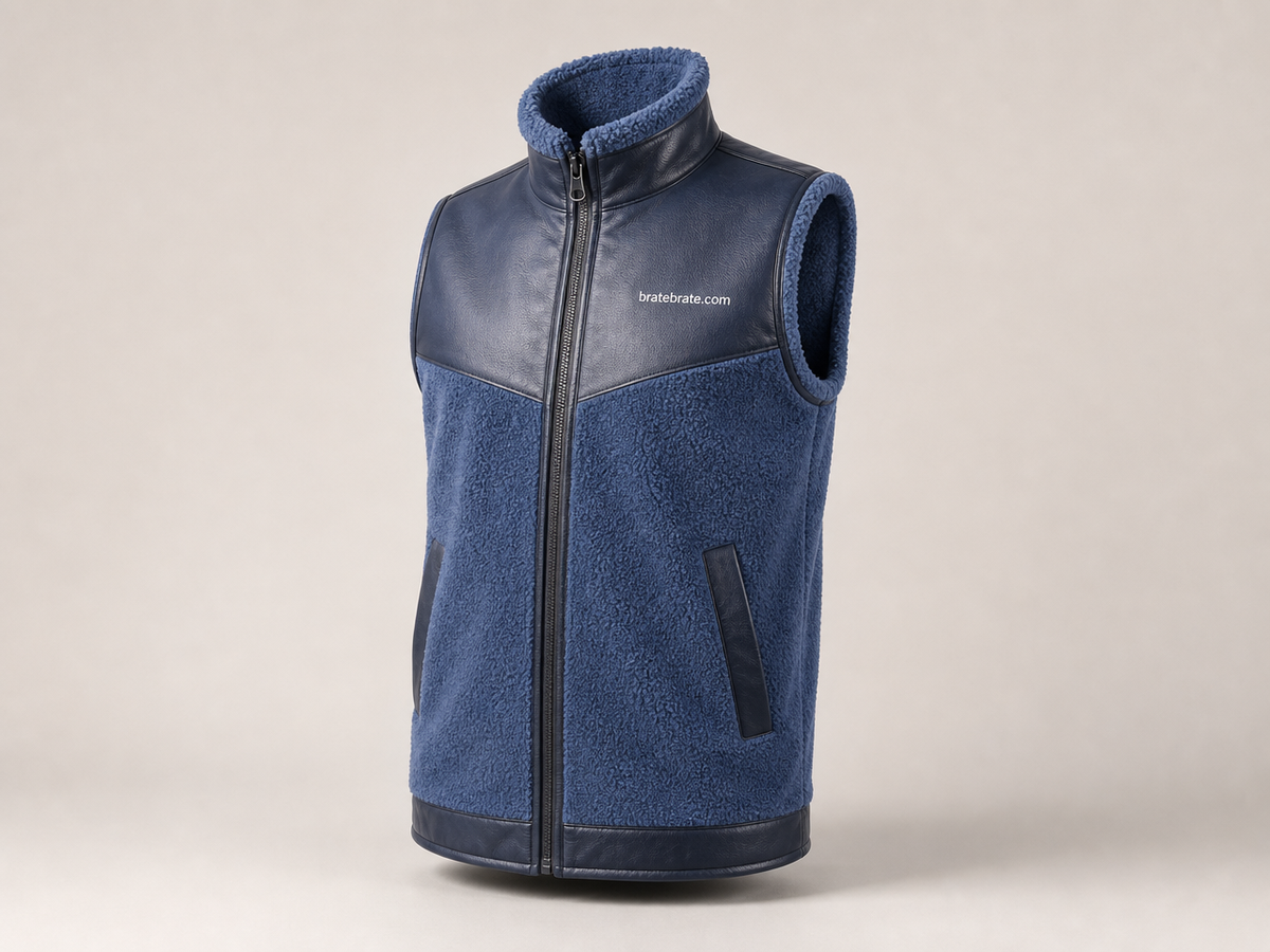 Prsluk (flis) — denim, S