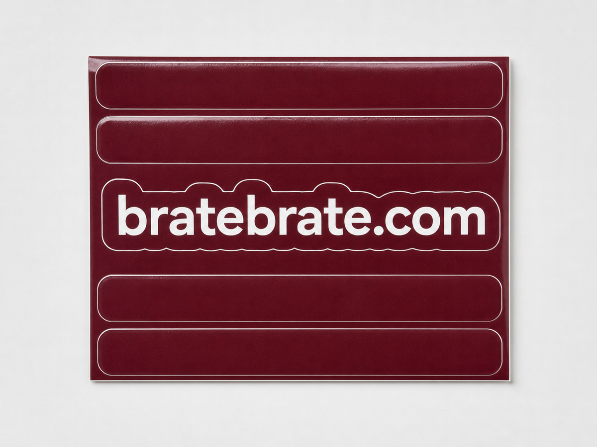 Stiker paket — bordo, unisex