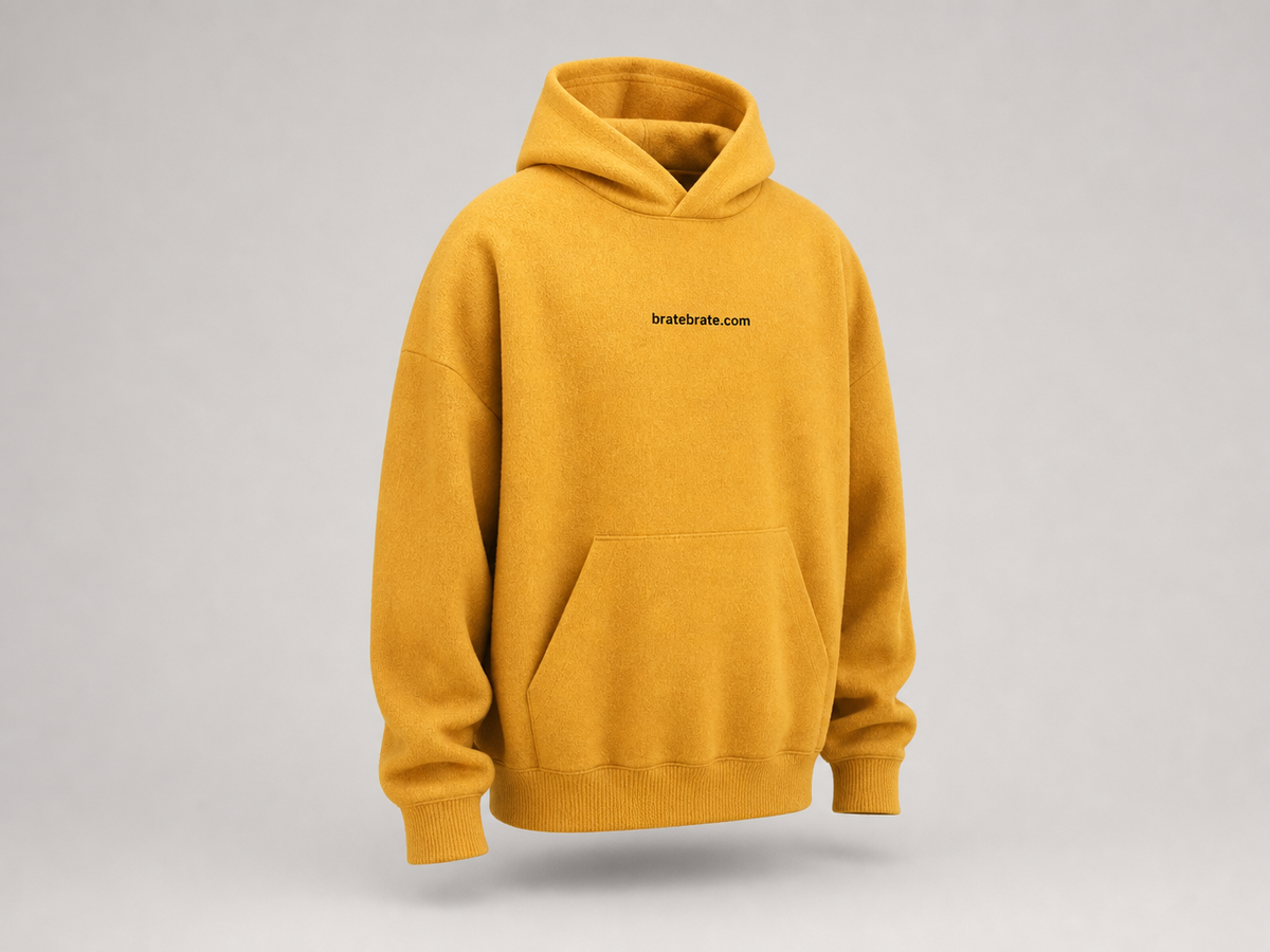 Dukserica (oversized) — zlatna, XS